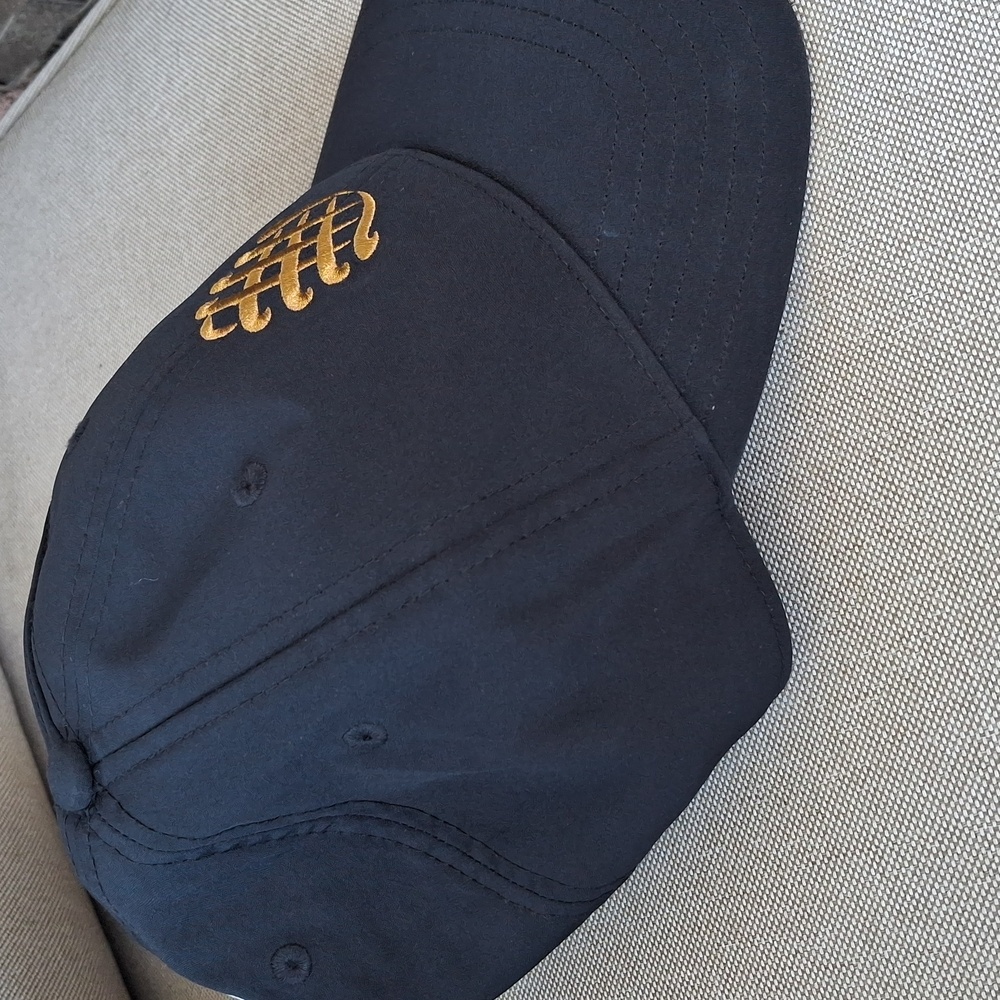 Black and Gold Baseball Cap - Picture 4 of 5